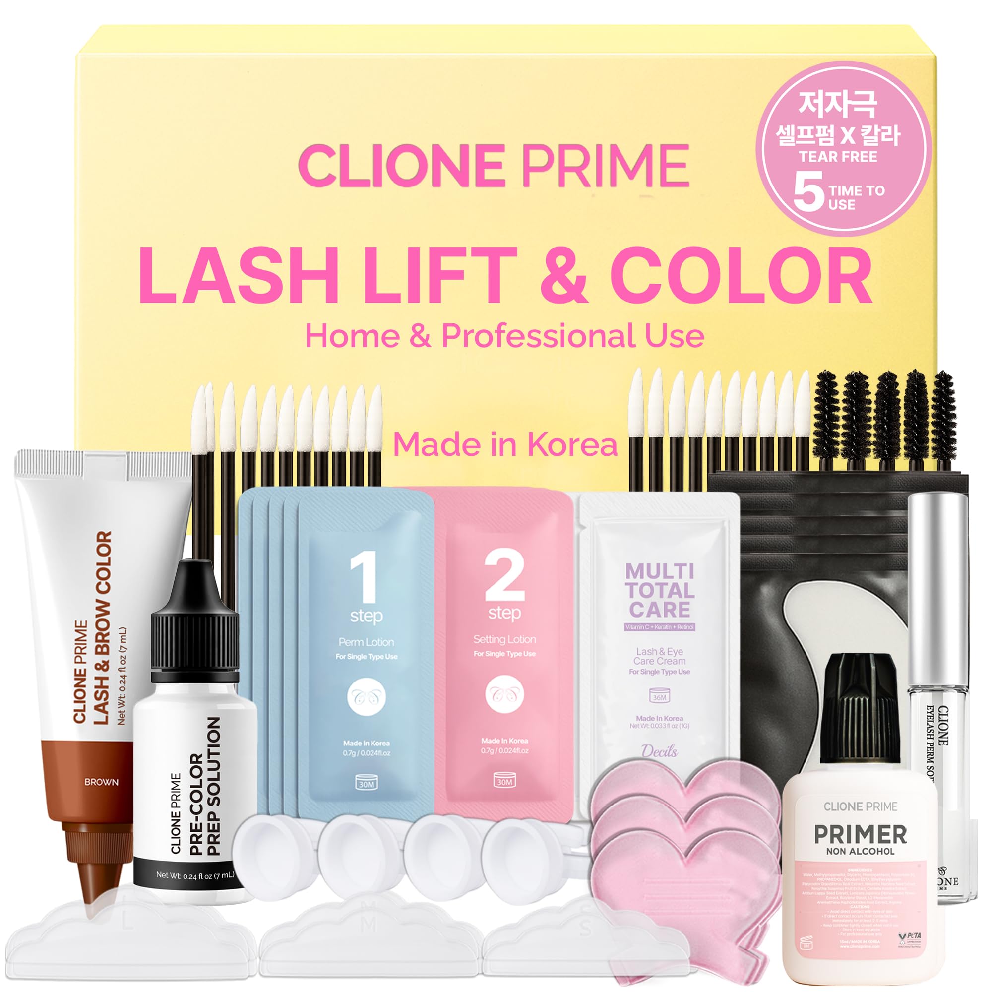 優勝PR　PR+　“KEEP YOUR EYES”エイリアン 2枚セット Amazon.com: Korean At Home Eye Lash Lift and Color Kit