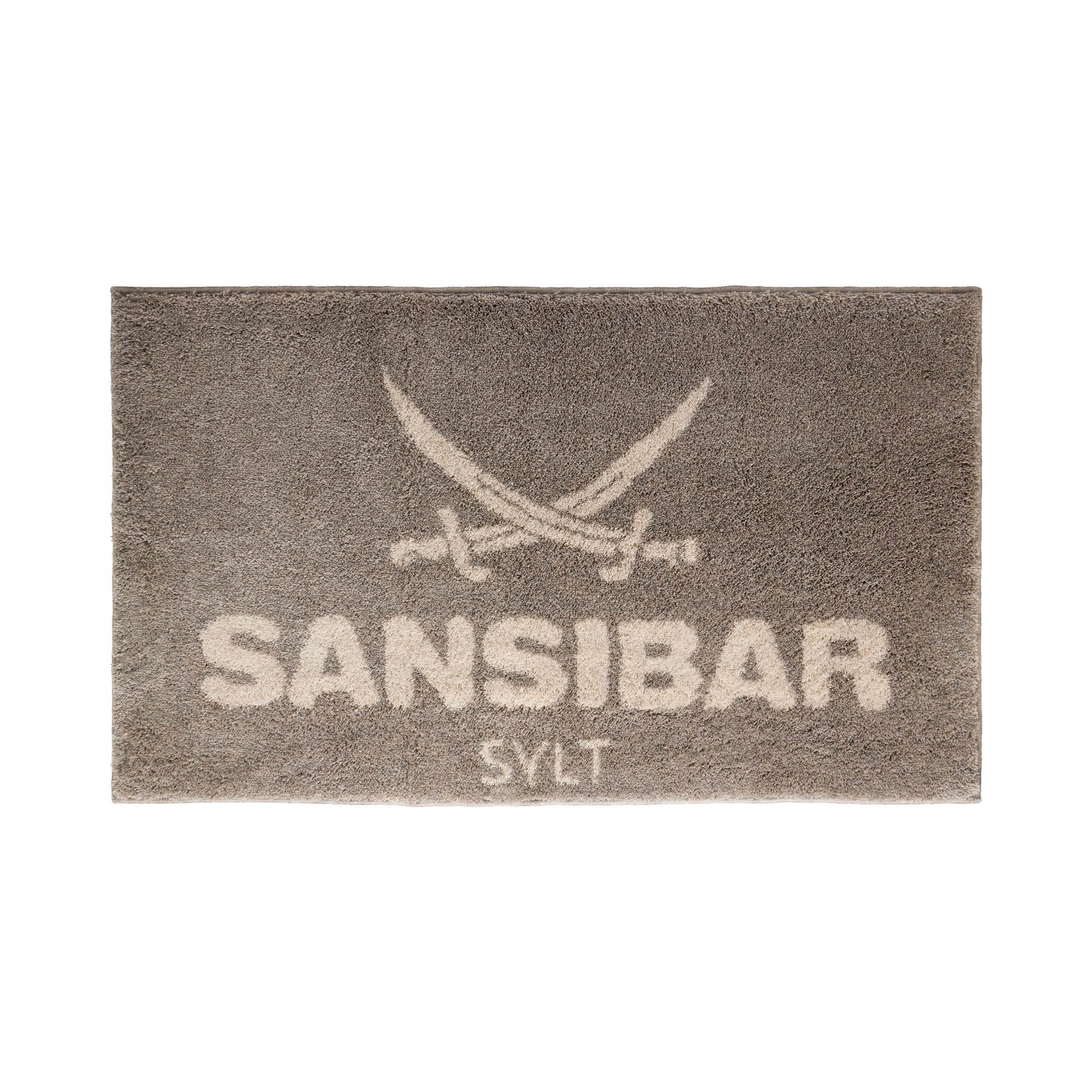 Sansibar Badematte ca. 70x120 cm Badteppich Badvorleger Taupe/Sand