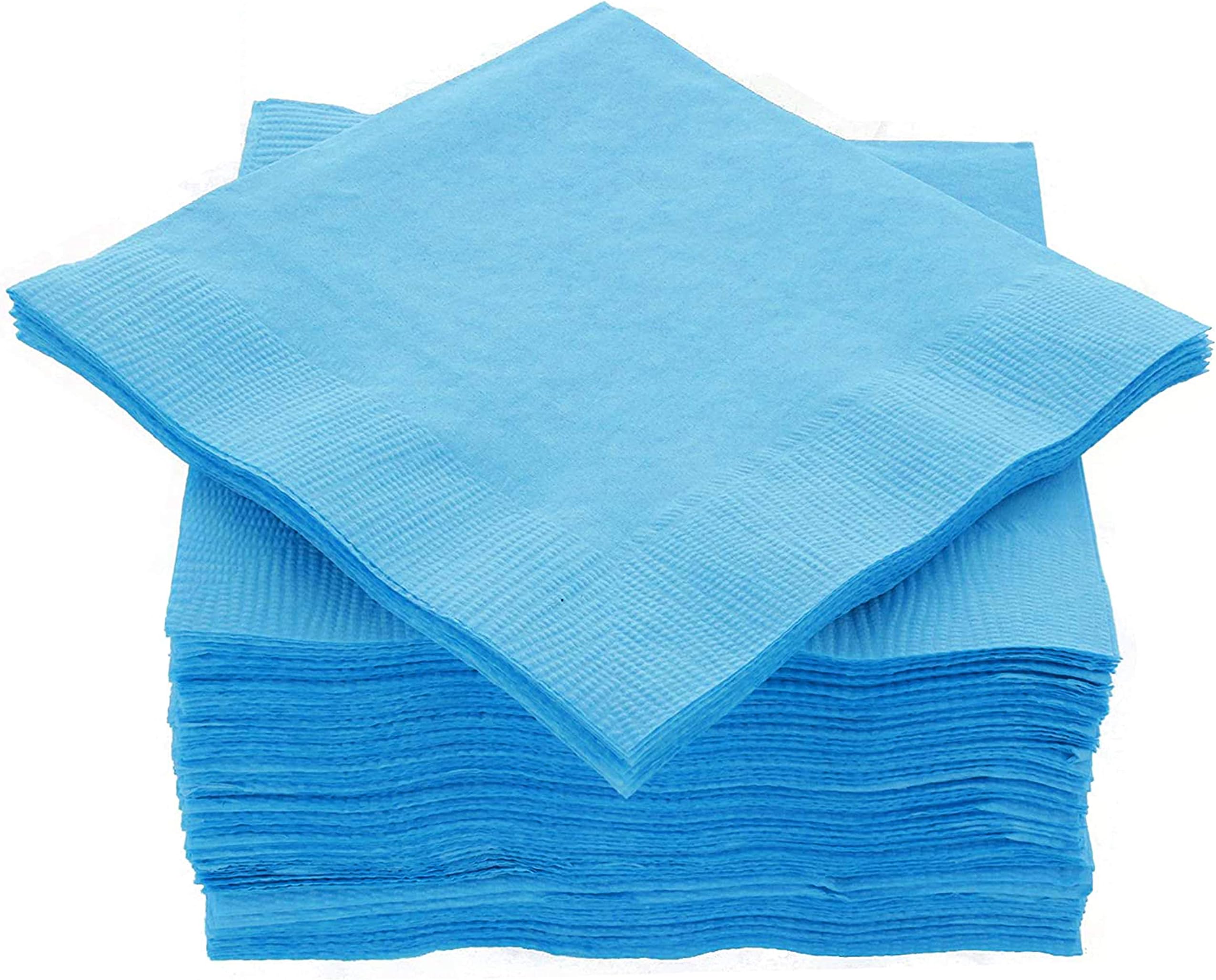 100 Pcs 3ply Cocktail Napkins, 5 x 5 Inch Scalloped Napkins Disposable Paper