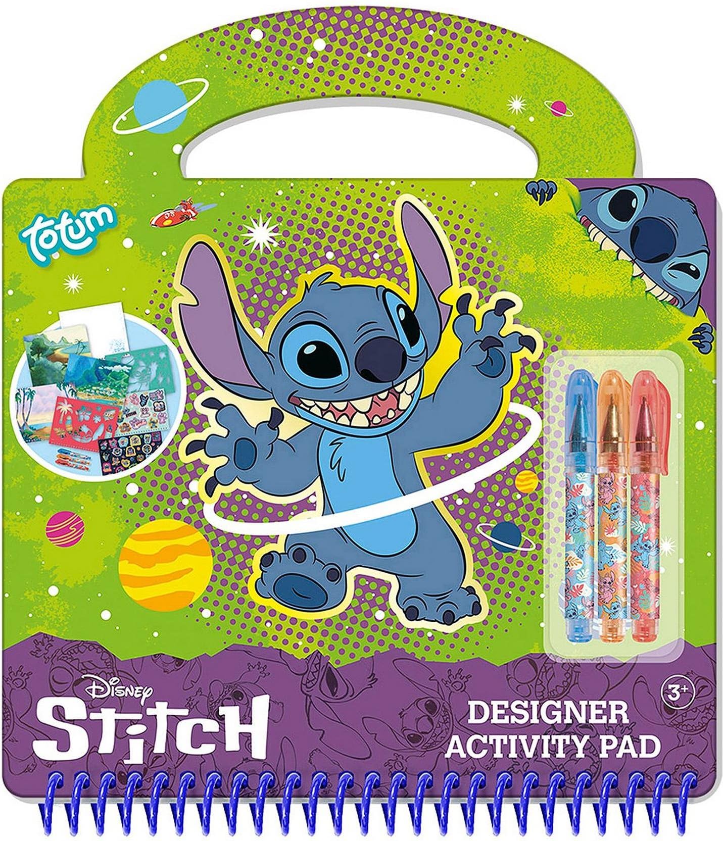 Activity Book - 30 Piece Set for Kids Creative Entertainment - Includes Mini Gel Pens, Stickers, Stencils