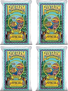 FoxFarm Ocean Forest Potting Soil, 1.5cu ft (Pack of 4) - Light, Aerated Texture, Designed for All Container Plants - pH Adjusted for Optimal Nutrient Uptake, Effectively Retains Moisture