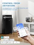 Midea Duo 14,000 BTU (12,000 BTU SACC) High Efficiency Inverter Ultra Quiet Portable Air Conditioner, with Heat up to 550 Sq. Ft., Works with Alexa/Google Assistant, with Remote Control & Window Kit