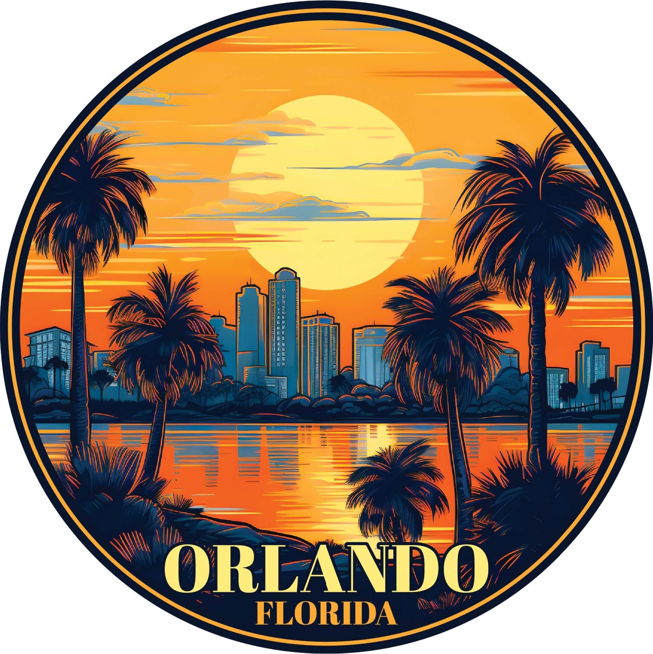 Orlando Florida B Souvenir Decorative Flat Magnet 2-Inch
