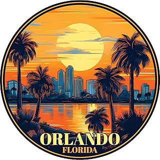 Orlando Florida B Souvenir Decorative Flat Magnet 2-Inch
