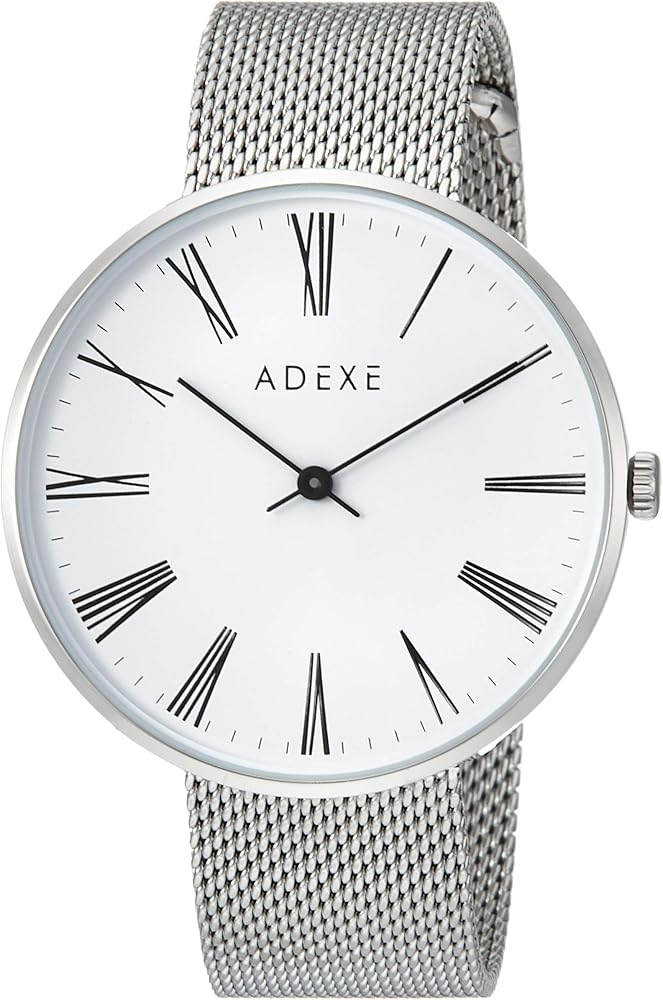 Amazon.co.jp: Adex 2504M-04 2-Hand Quartz Wristwatch, Silver, Dial 