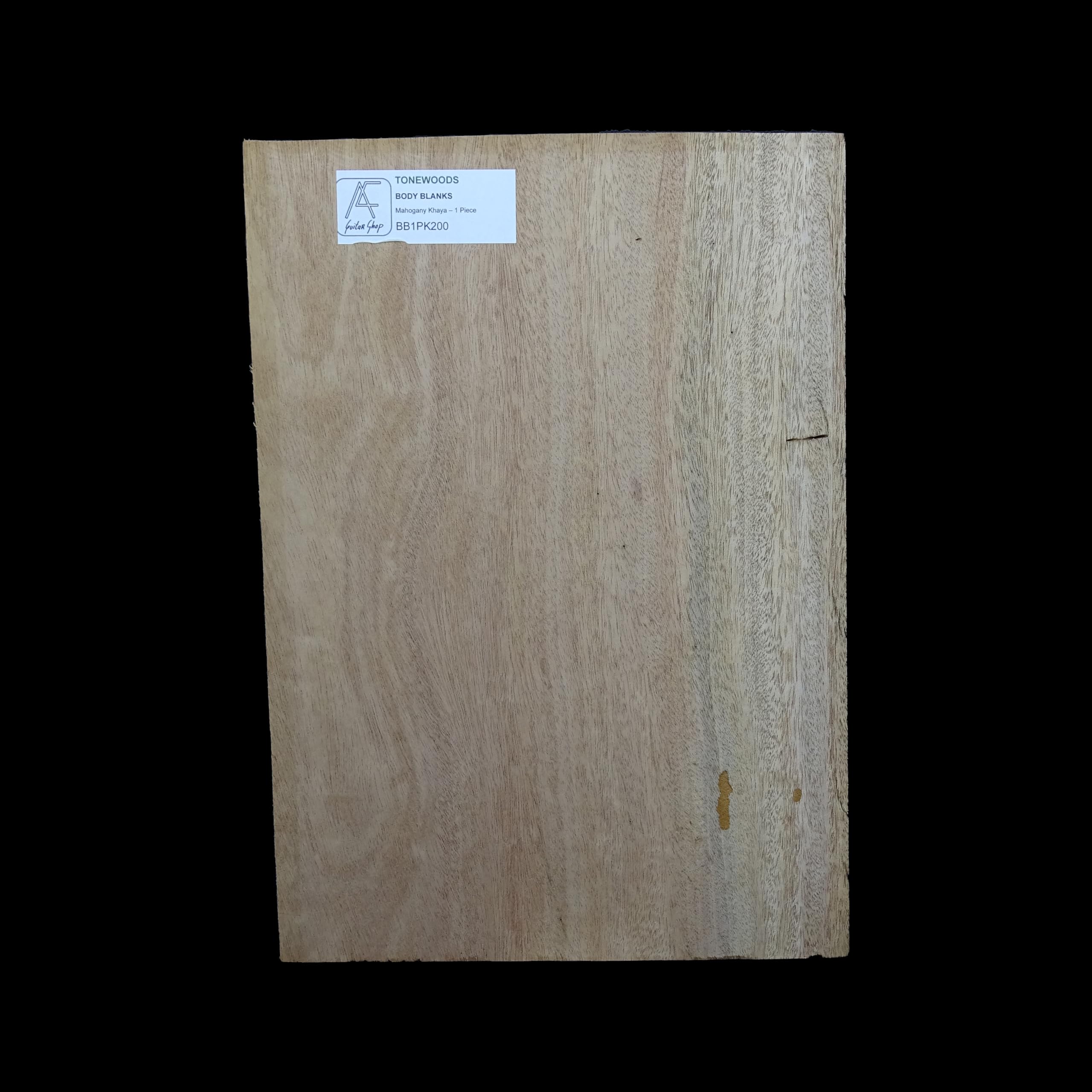 Corps de guitare acajou Khaya 1 pièce prêt à sculpter pour fabriquer une guitare électrique