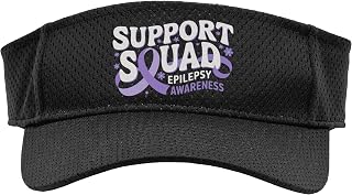 Support Squad Epilepsy Awareness Sport Sun Visor