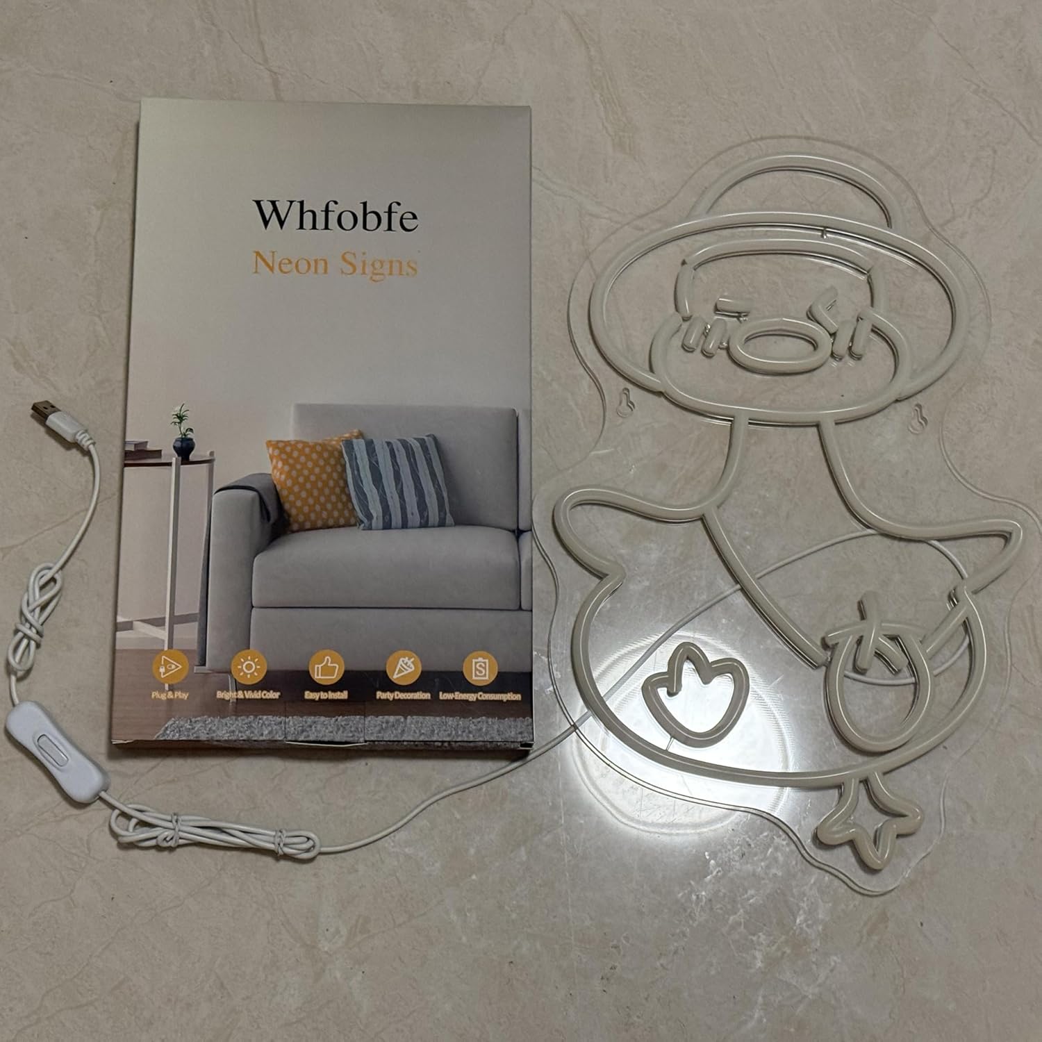 Duck Neon Sign Led Neon Light Neon Signs for Wall Decor USB Powered Led Neon Signs for Room Decoration - Image 7