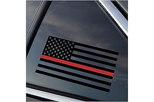 Thin Red Line Firefighter Support Vinyl Firefighter Car Decal Sticker