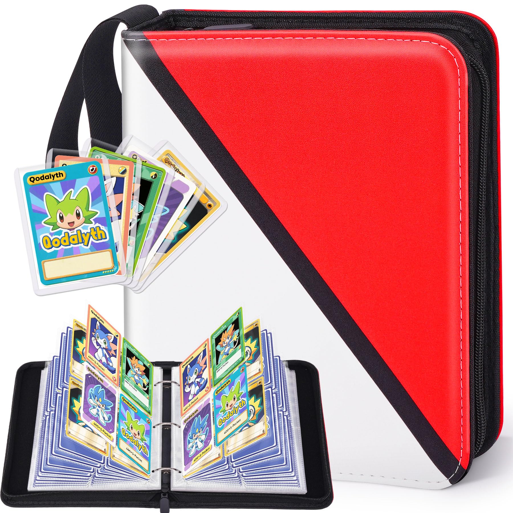 Card Binder – 4 Pocket Zipper Collection Album