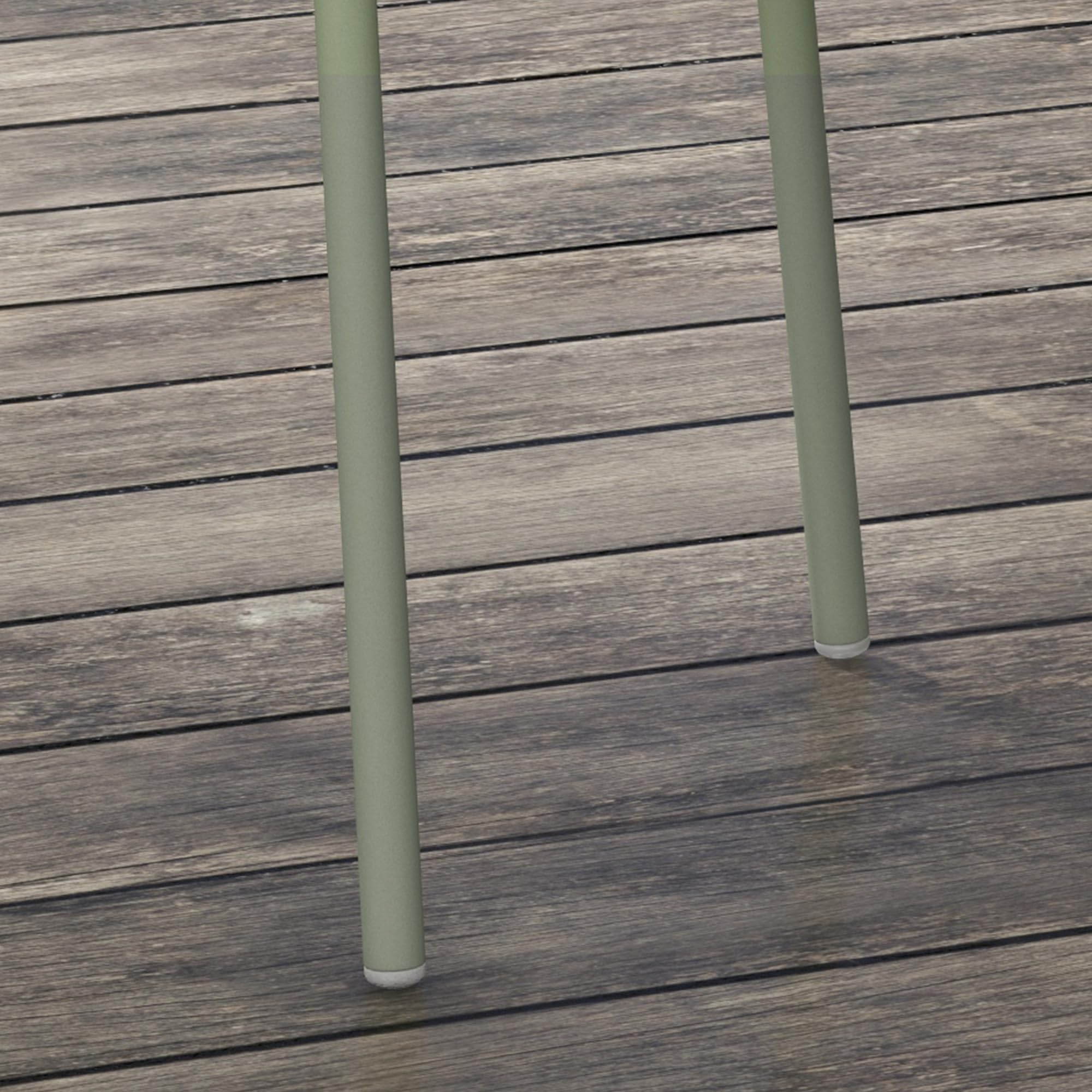 Outsunny Gartenstuhl 4er Set Gartenstühle Armlehne Rückenlehne Grün | Wetterfest, Kunststoff, Terrassenstuhl, Bis 120 Kg Belastbar, Gartenmöbel für Hinterhof, Garten, Balkon