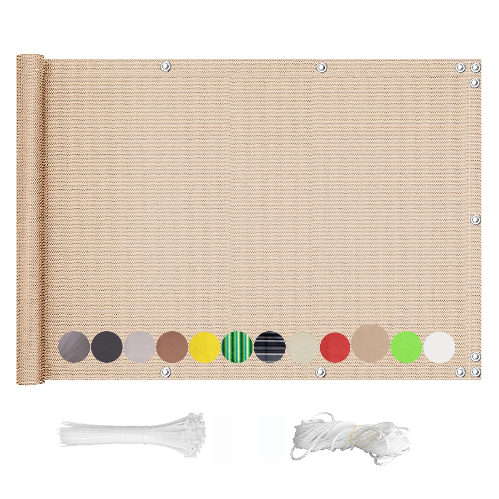 Housse de protection étanche et opaque grand format pour clôture