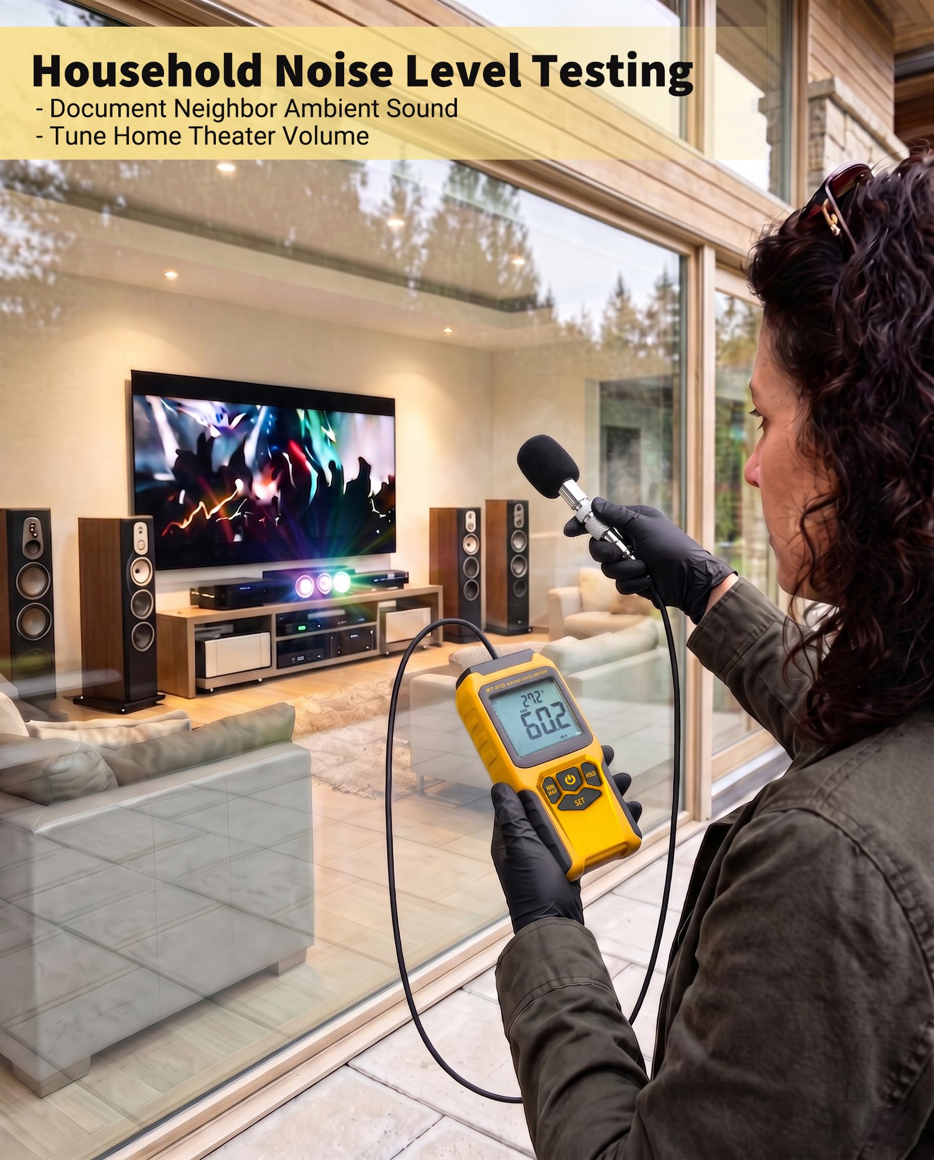 MT-91D Split Digital Sound Level Decibel Meter — Amazon image 3