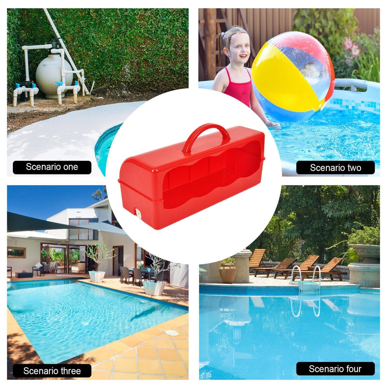 Bacinella emesi Antiscivolo per Bordo della Piscina con Ampia Apertura e | Piscina per hotel, comunità, giardini, parchi acquatici, palestre e aree