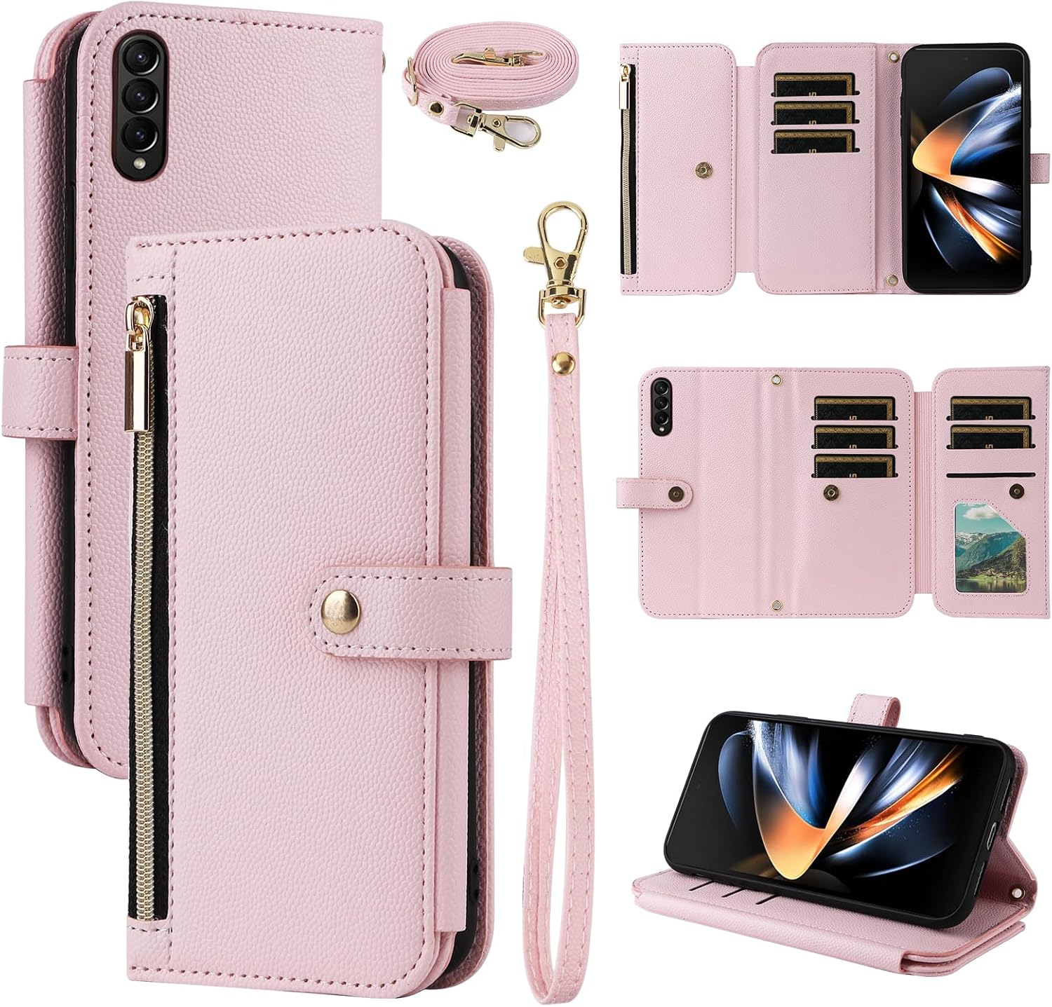 Dswteny Wallet Case for Samsung Galaxy Z Fold 3 5G 2021