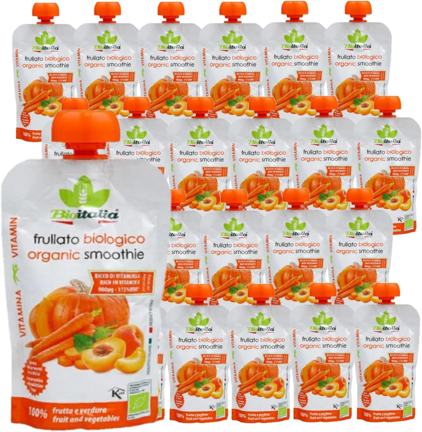 24個セット テルヴィス とろりーの イタリアンスムージー ニンジンカボチャミックス 120g 無添加 スムージー 置き換え ダイエ