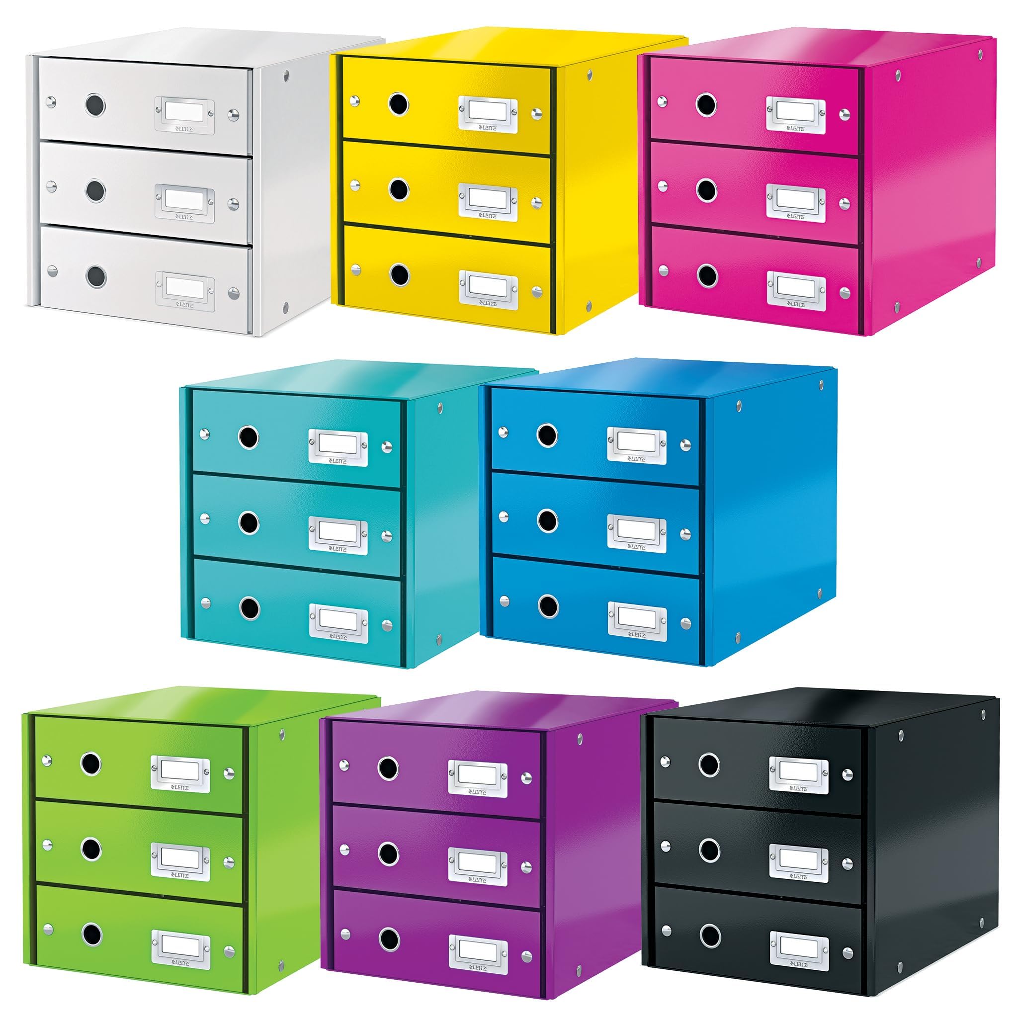 Leitz, Schubladenbox, Eisblau, 3 Schubladen, A4, Click & Store, 60480051