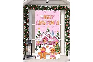 Gingerbread Christmas Door Cover
