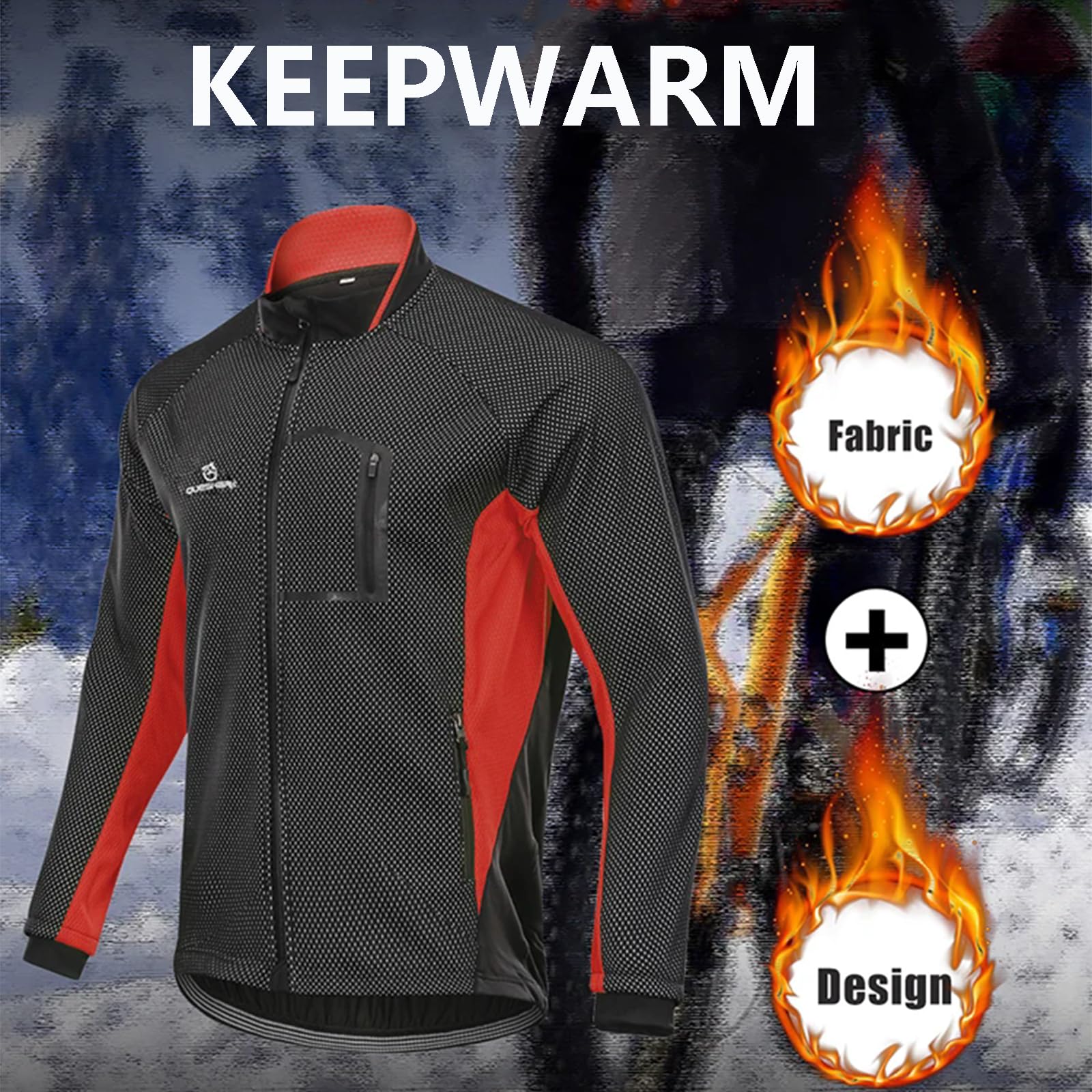 Chaqueta de Ciclismo de Invierno para Hombre Abrigo Softshell Térmico Transpirable Impermeable con Bolsillos para Escalada y Senderismo,Green-3XL