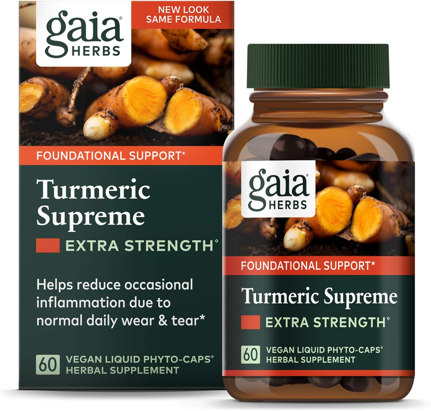 Gaia Herbs Turmeric Supreme Extra Strength Helps Reduce