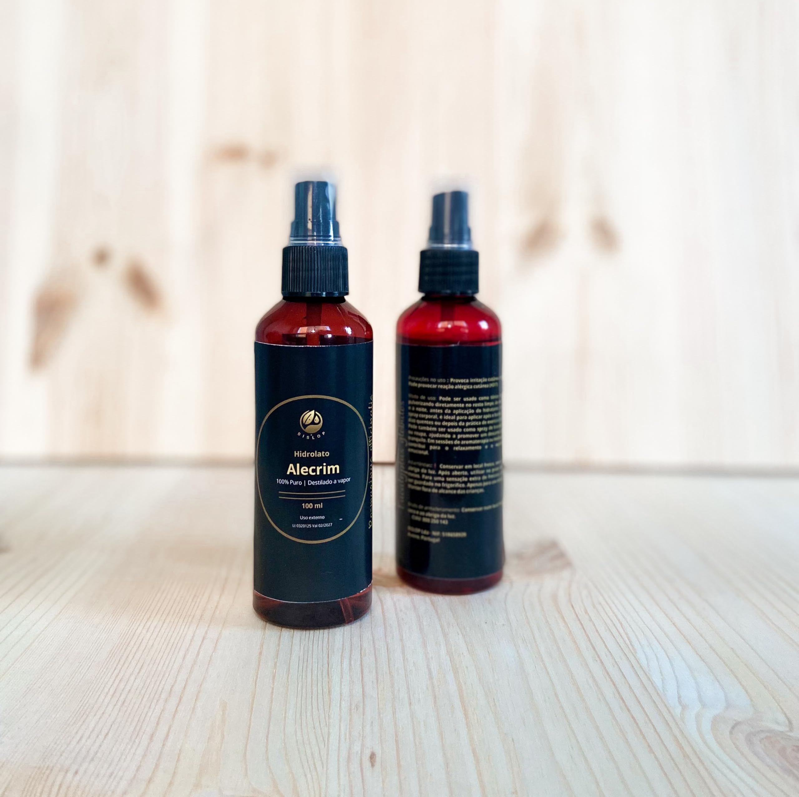 Idrolato di rosmarino 100% puro biologico - Acqua di rosmarino per capelli - Stimolante naturale crescita dei capelli - Acqua floreale - Rosmarino per capelli - 2 x 100ml