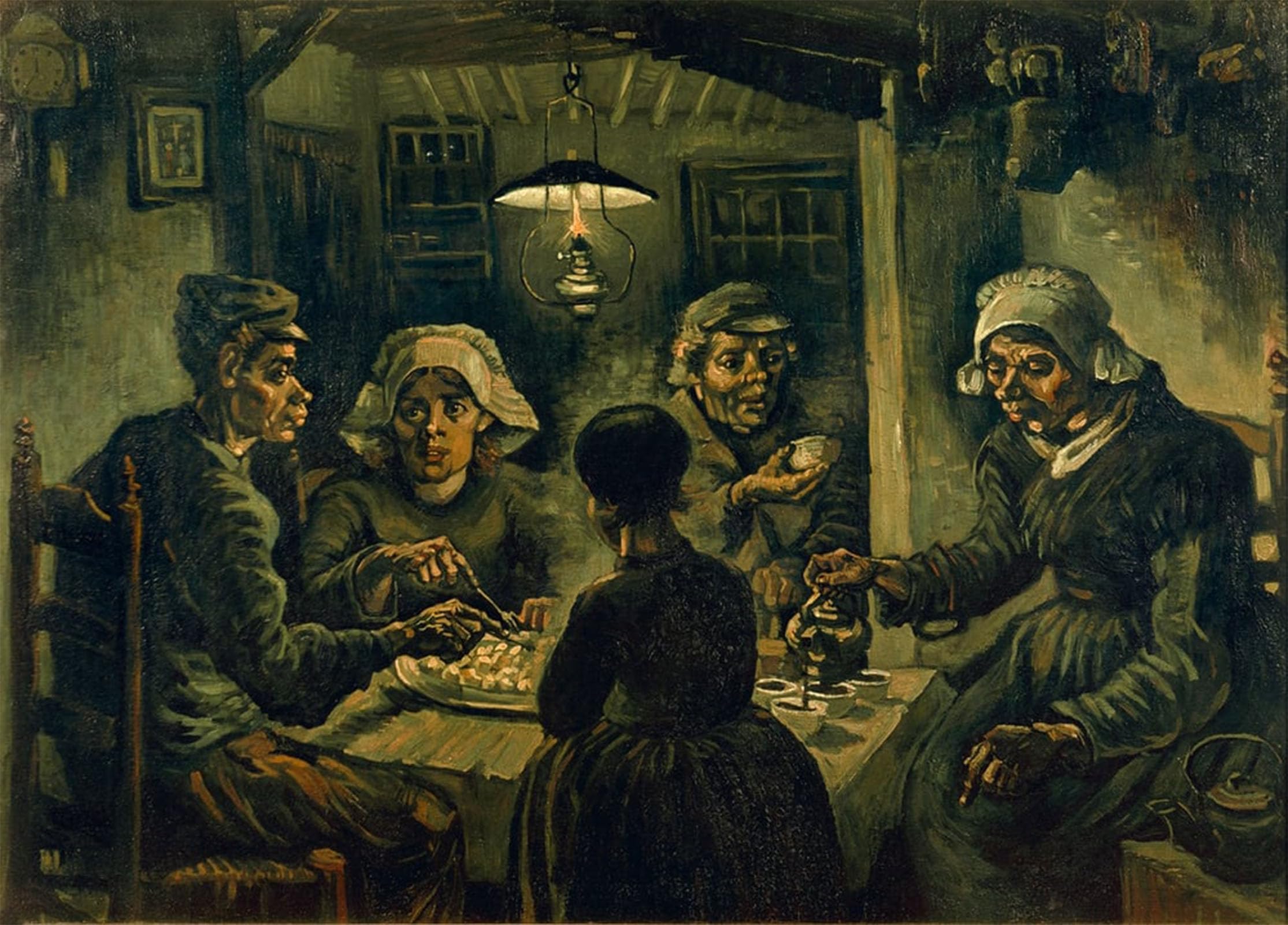 POSTERIIk Famous Modern Artwork Art Mural the Potato Lesser Oil Paintings Pictures for Home Decor 60x90cm