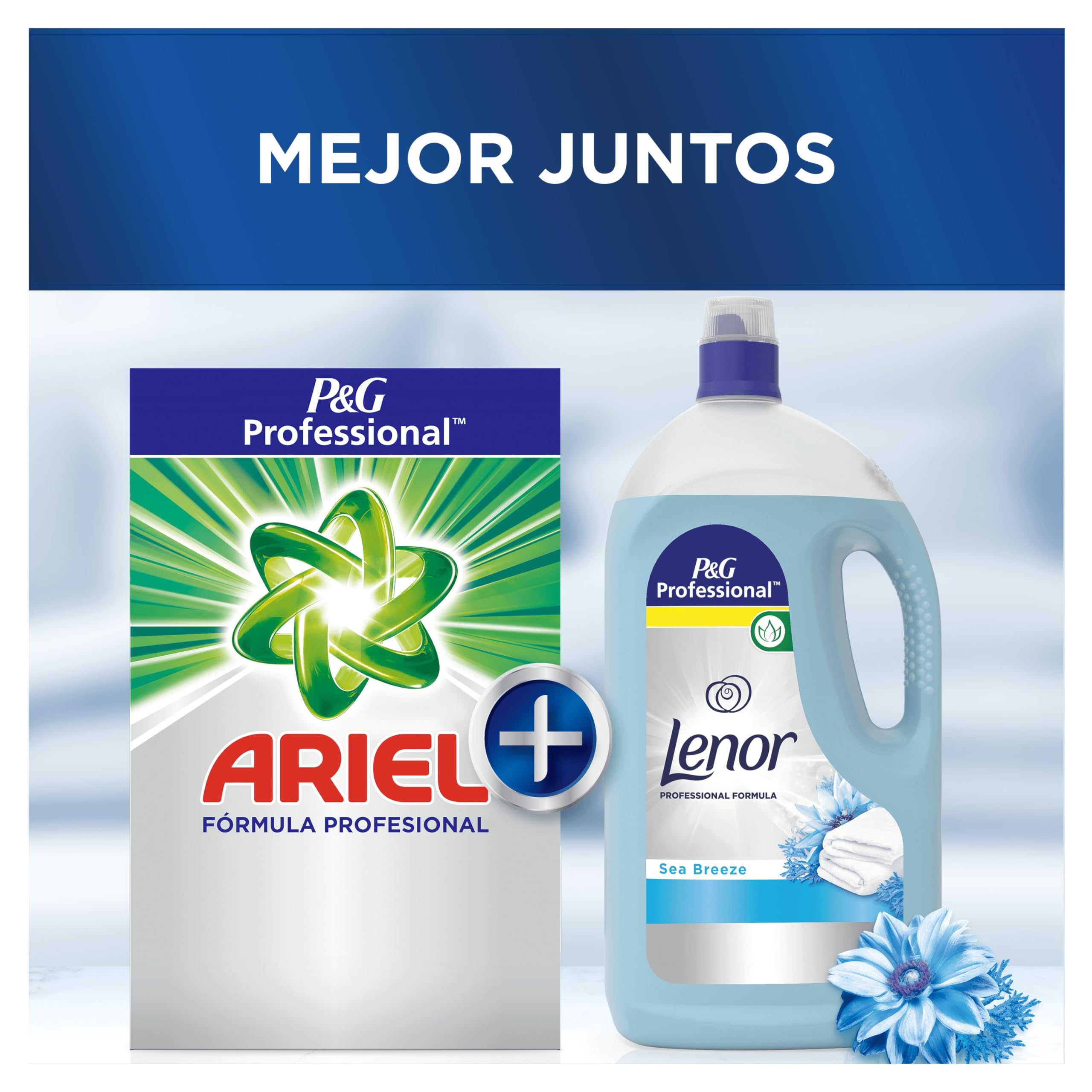 P&G PROFESSIONAL Ariel Professional, Detergente en polvo para lavadoras, 82 Lavados, Regular, Eliminacion de Manchas Desde El Primer Lavado