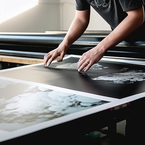 Miniatura 5 de Rollo de lona de polialgodón de 14.82 oz/m², 66 pies x 36 pulgadas x 1 rollo de ancho compatible con inyección de tinta, arte y fotografía, 3 anchos