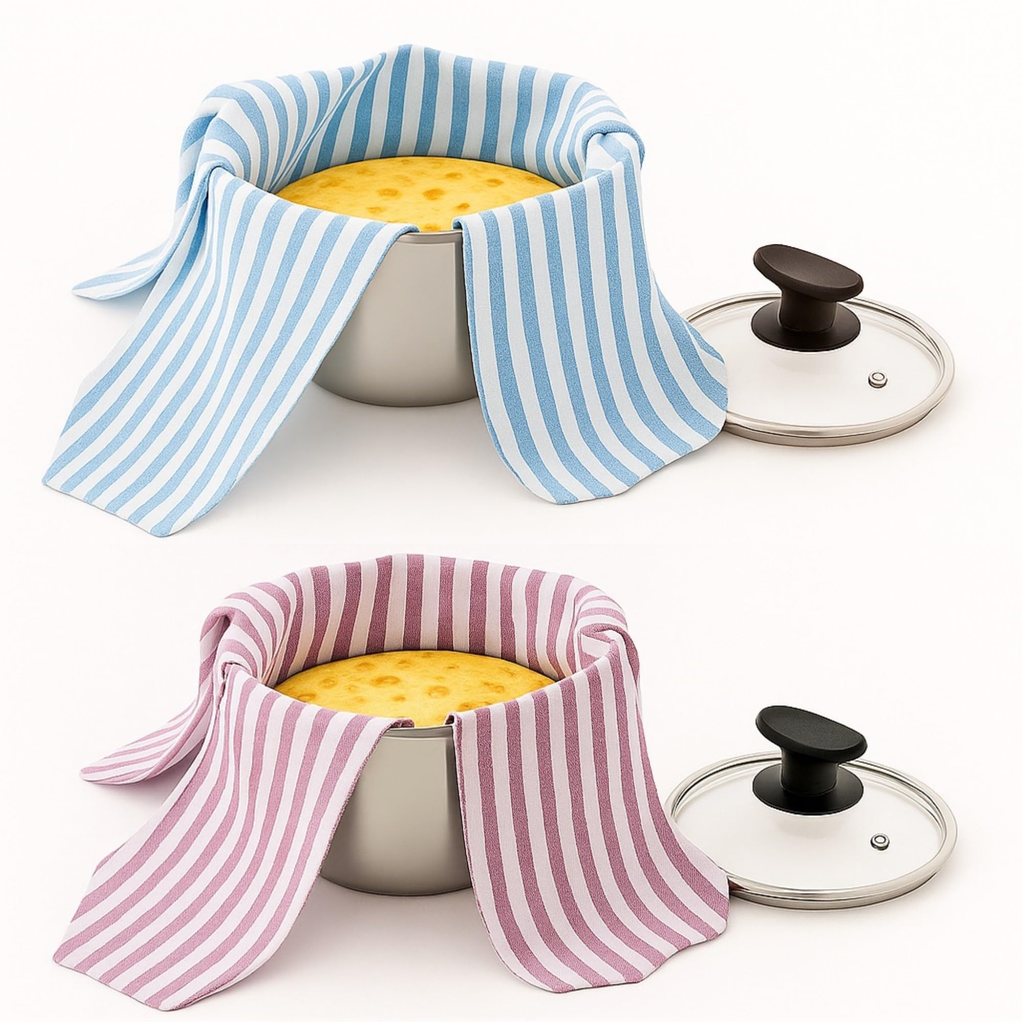 Värde® Double Layer Roti Wrap/Chapati Cover – 2 PC Premium Cotton Cloth for Roti, Paratha, Phulka, Hot Case | Kitchen Chapati Cloth with Flaps | Soft & Durable Cotton Seed Fabric (Red & Blue)-image-11