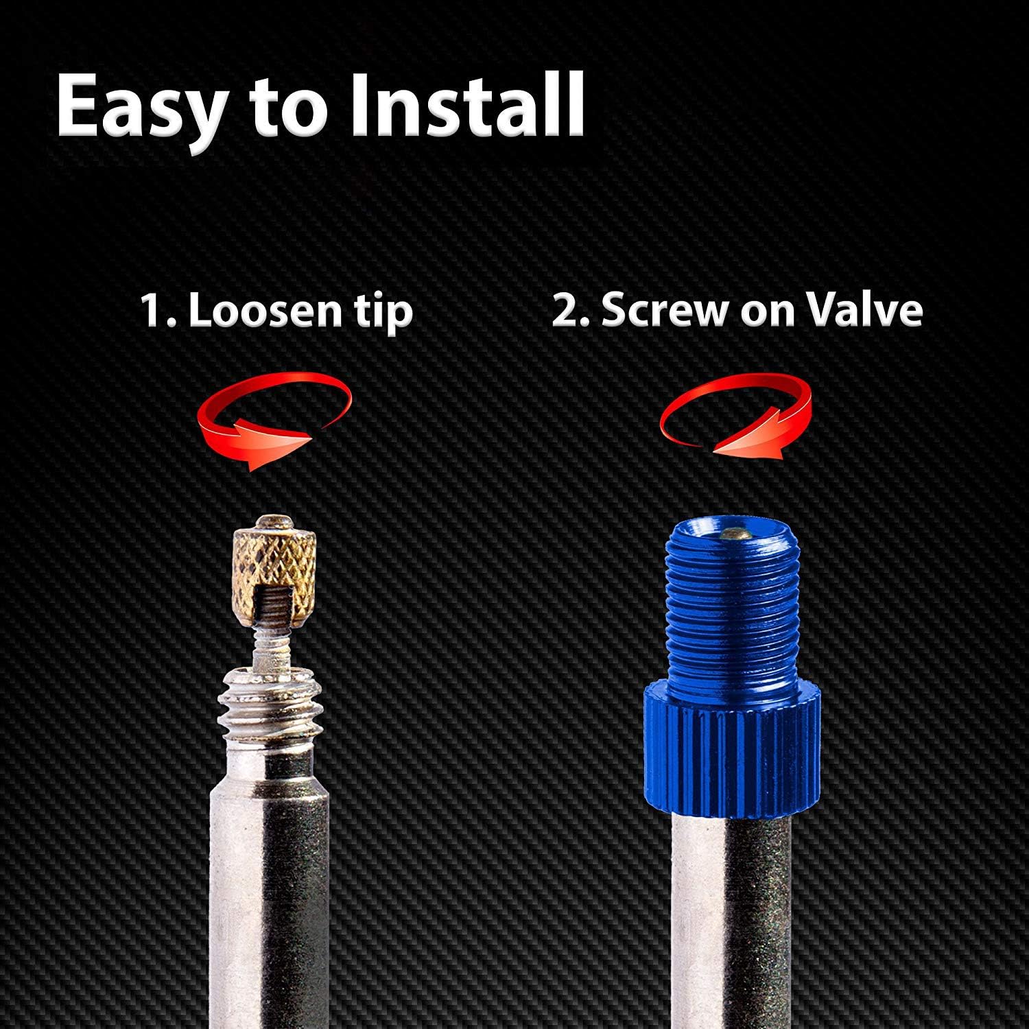 Favson 5 Pack Bike Pump Adapter Presta Valve Adapter Convert Presta to