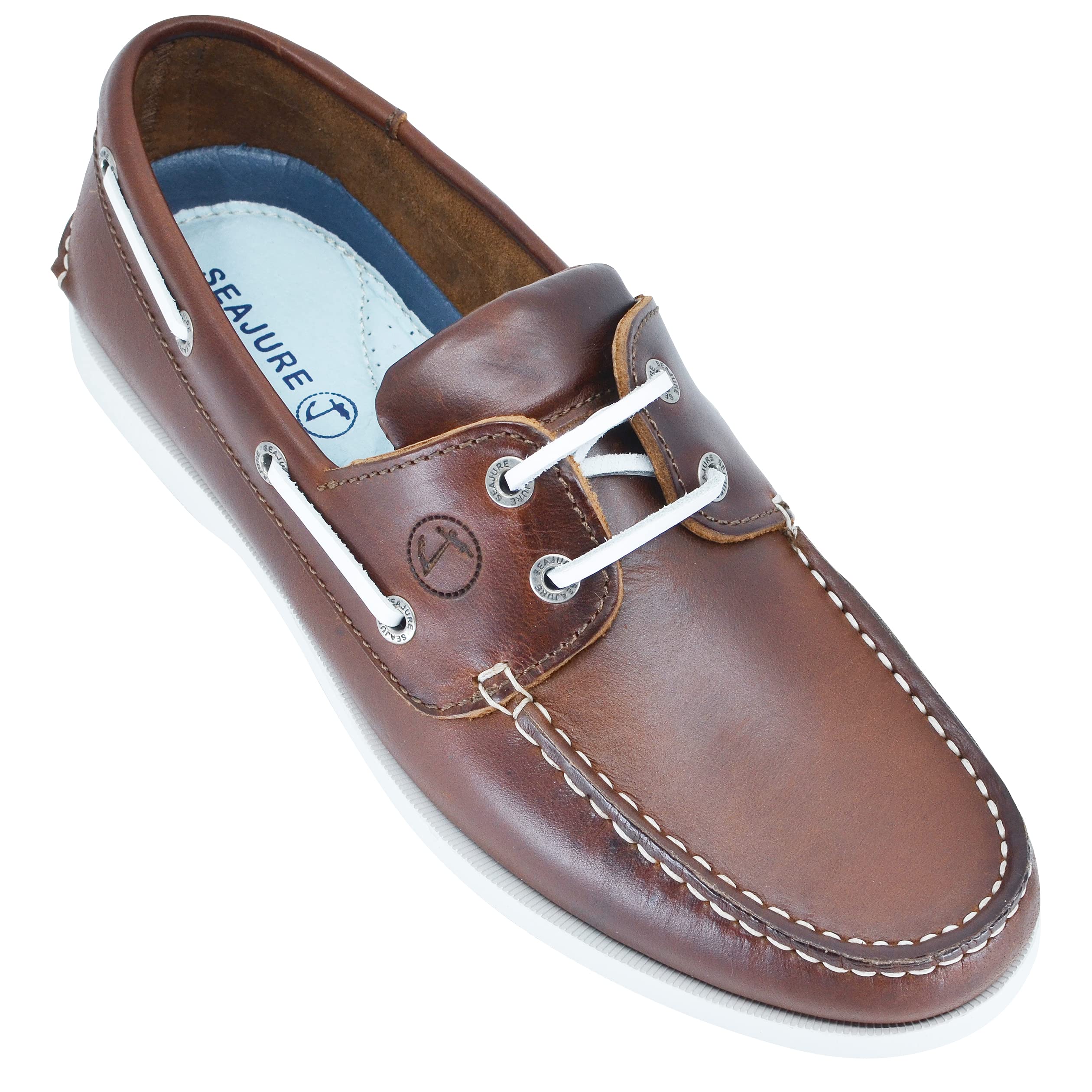 Chaussures Bateau pour Femme Silistar Cuir Marron