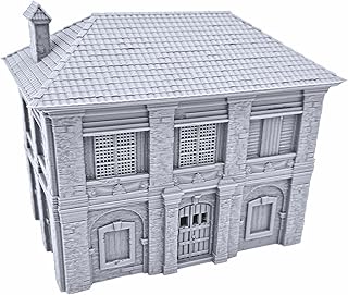EnderToys Caribbean House by Printable Scenery, 3D Printed Tabletop RPG Scenery and Wargame Terrain 28mm Miniatures