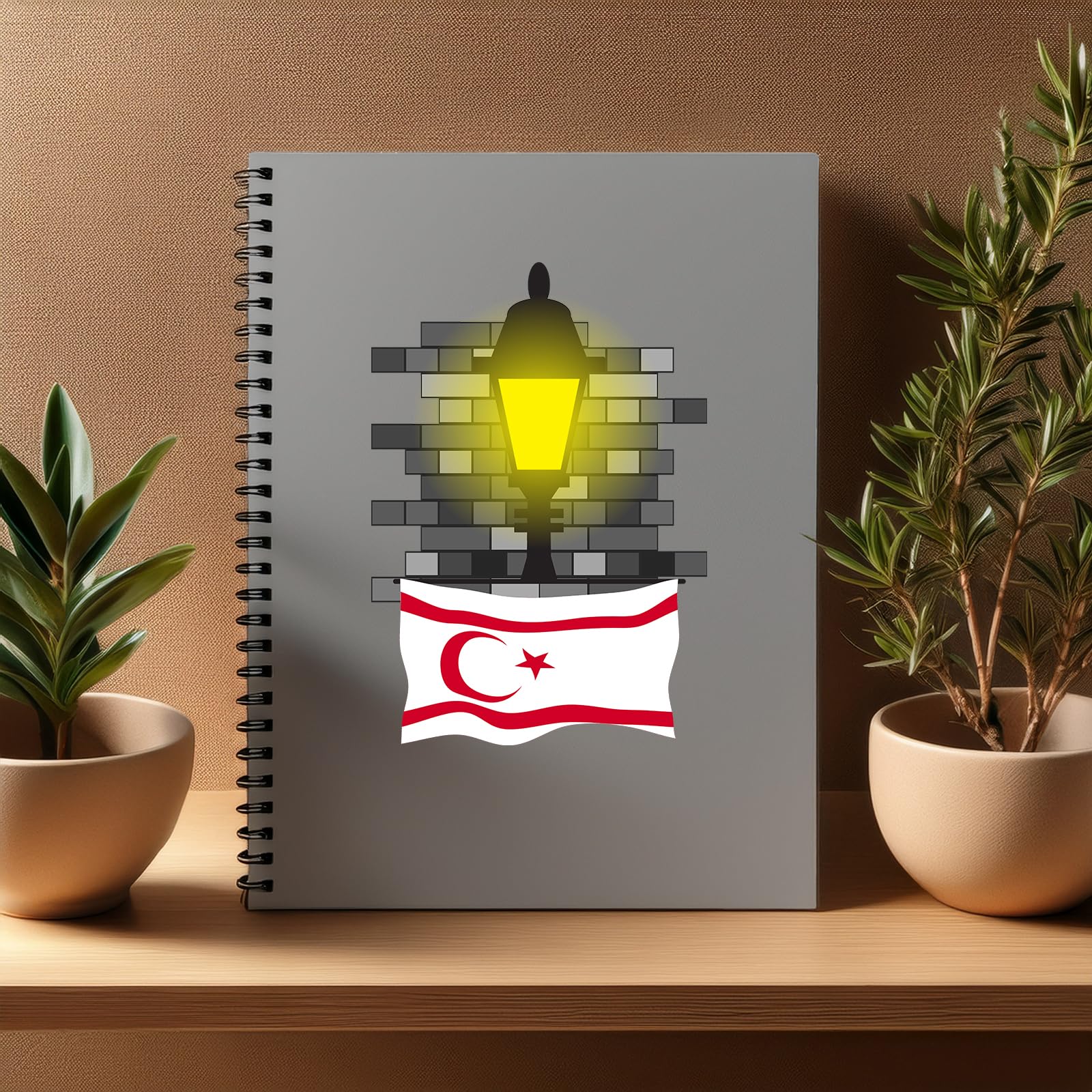 Carnet Bricks Chypre du Nord A5 ligné lot de 20 pour vos notes - 4