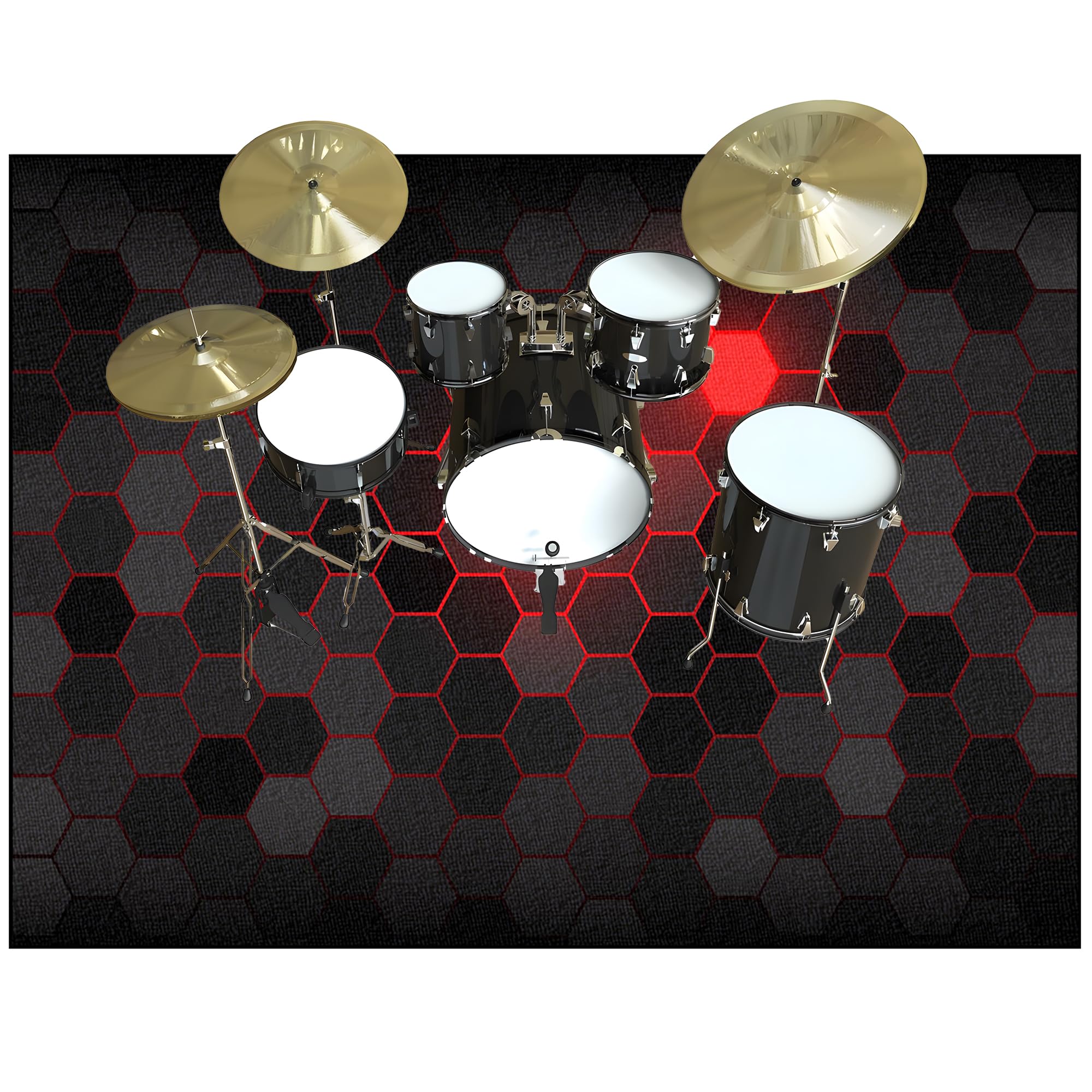 Dywan perkusyjny, izolacja akustyczna, profesjonalny elektroniczny jazz, zestaw do perkusji basowej, werbla, perkusji i innych instrumentów, 230 x 180 cm