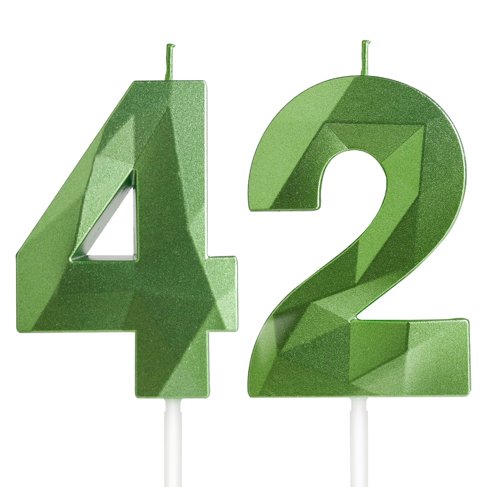 Yiran 50th Birthday Candles, Gold Number 50 Happy Birthday Candles, Cake Topper Decorations for Birthday Party, Wedding Anniversary Celebration Supply — view 132