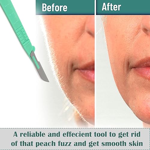 Miniatura 4 de Cuchillas de bisturí desechables #14 hechas de acero inoxidable templado, caja de 10 cuchillos de bisturí estériles con mango de plástico, bolsas