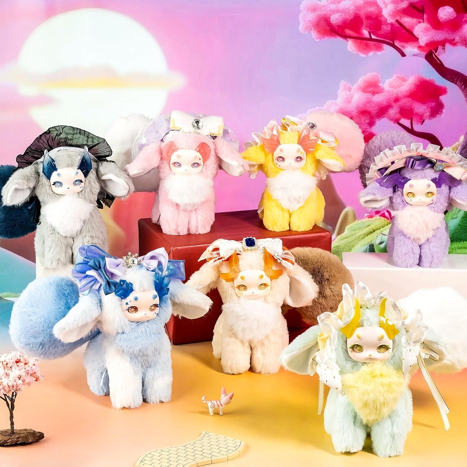 トトリュ　シークレット　ぬいぐるみ　ブラインドボックス　蝶　うさぎ Amazon.co.jp: トトリュ 幻想生物第二弾 1セット 6個ボックス 高約15.5