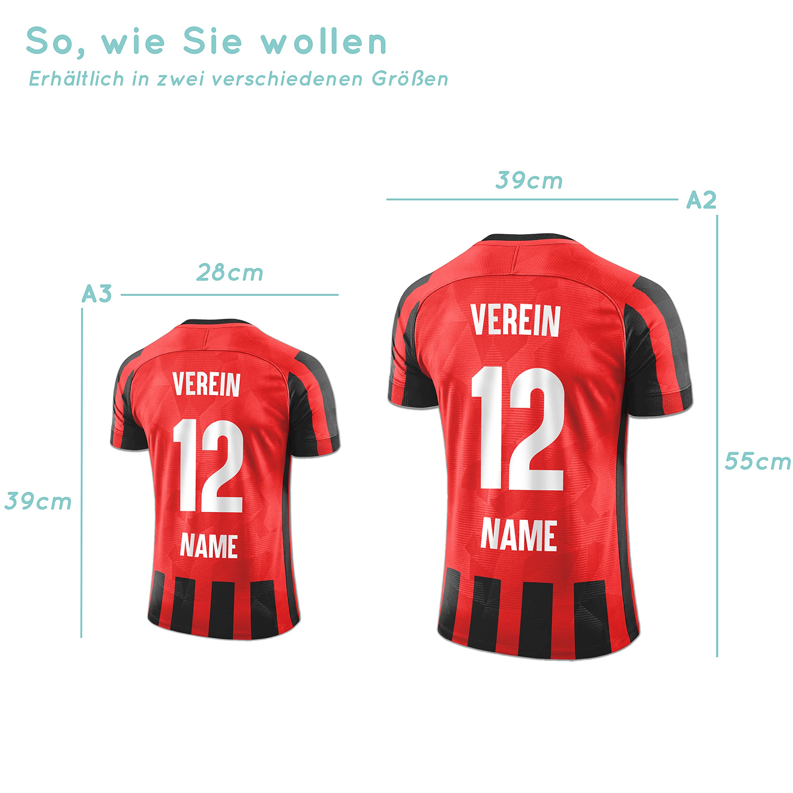 Elbeffekt Trikotlampe für Mailand Fans aus Holz - personalisierbares Geschenk - schenke Dein individuellen Mailand Fanartikel aus Echtholz