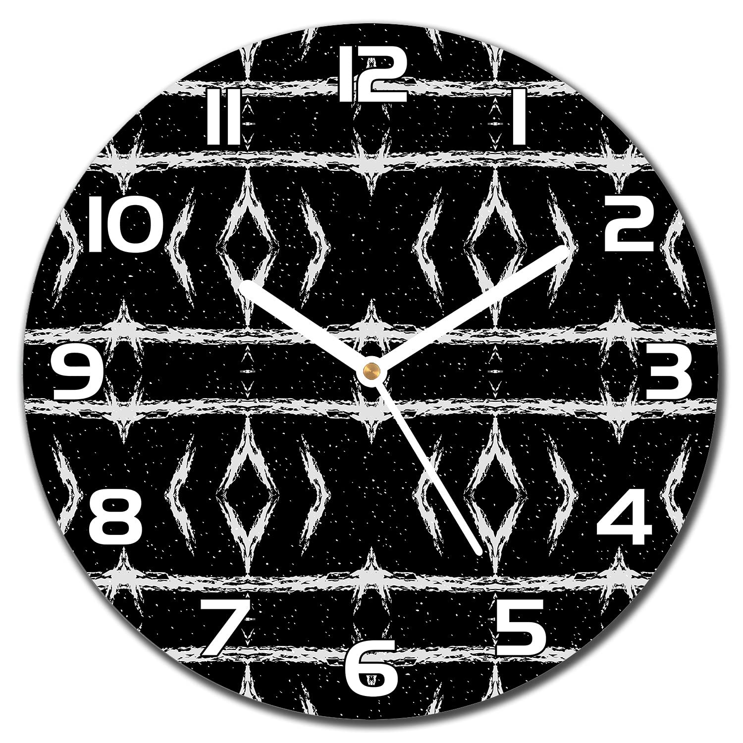 Horloge murale cuisine et salon abstrait Coloray en verre moderne