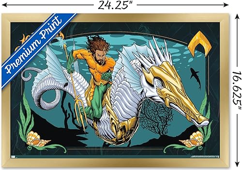 Miniatura 3 de Trends International DC Comics Movie Aquaman y el Reino Perdido - Póster de pared con ilustración de Aquaman, 14.72 x 22.37 pulgadas, versión