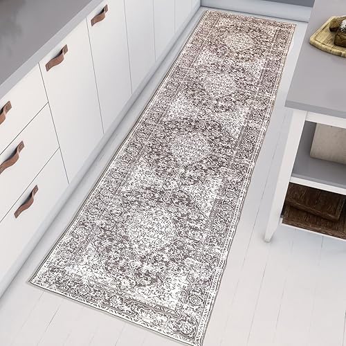 Miniatura 2 de Alfombra de pasillo de cocina lavable antideslizante envejecida medallón alfombra pasillo pasillo largo pasillo alfombra alfombra alfombra pasillo