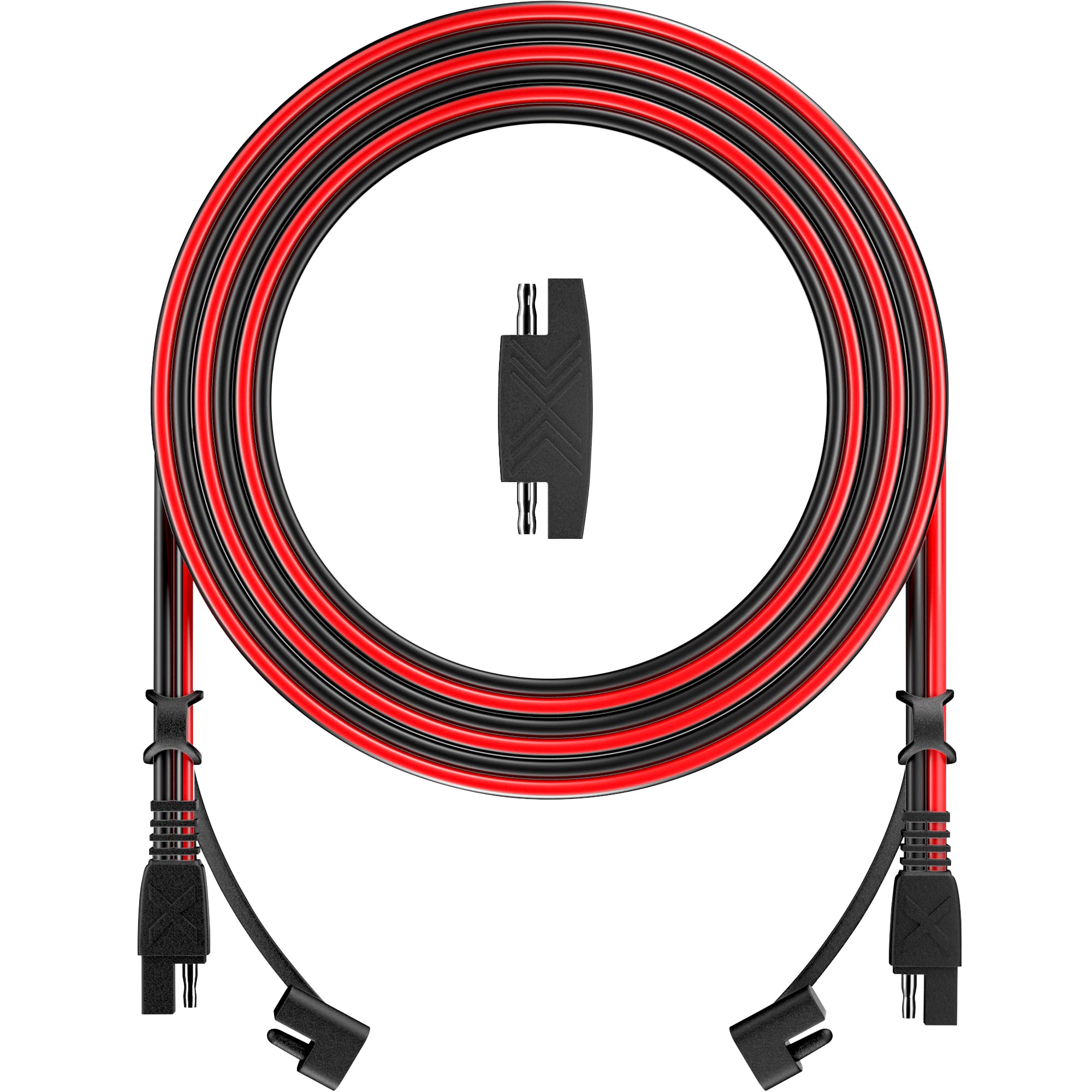 OYMSAESAE Extension Cable, 6Feet 16AWG SAE to SAE Quick Disconnect Wire, Solar Panel SAE Extension Connector Cable for Trolling Motor Automotive RV Battery Motorcycle Cars Tractor 16 Gauge 6Ft