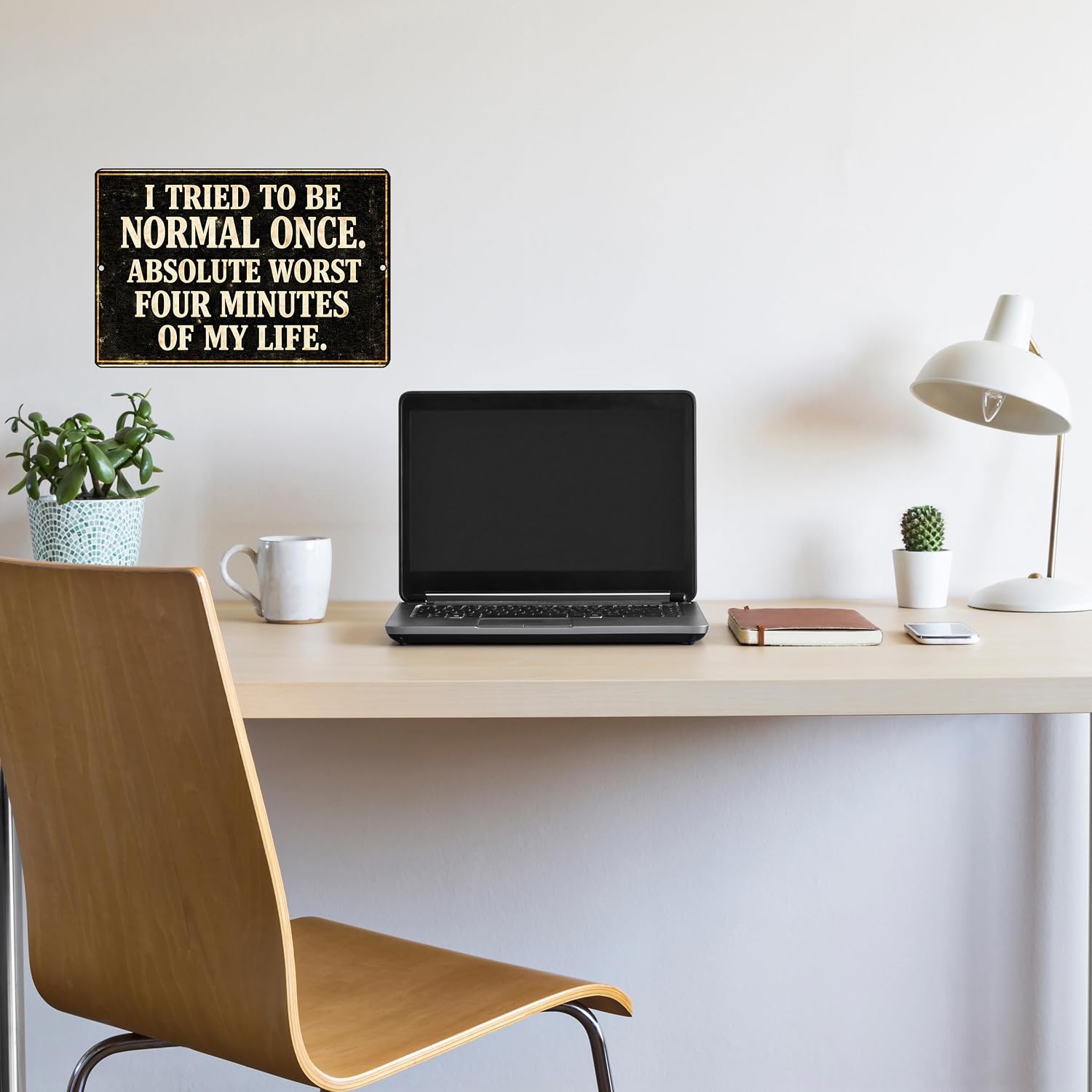 I Tried To Be Normal Once Joke Funny Tin Metal Tin Sign, 12x8 Inch, Wall Art Home Decor Man Cave Bar Cafe Restaurant (Normal Once) image 5