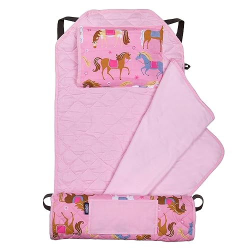 Vista 48 de Wildkin - Tapete para tomar la siesta, moderno y todo en uno, con almohada para infantes (niñas o niños), tamaño perfecto para la guardería y Coches