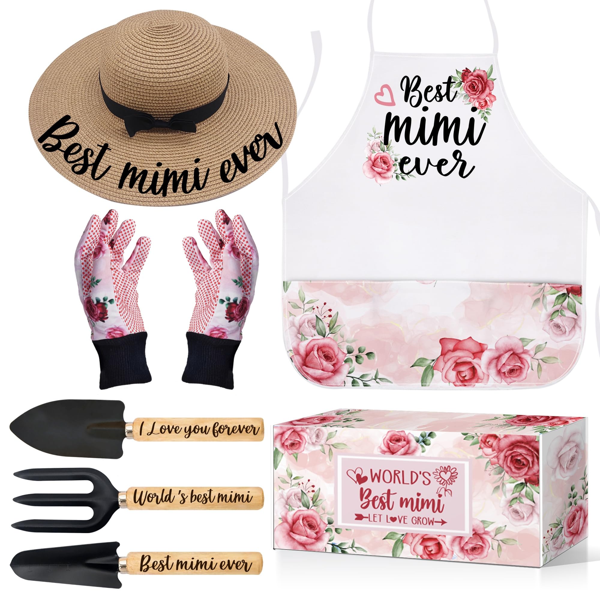Gifts for Mimi,Mothers Day Mimi Gifts,Mimi Gardening Gifts for Women Garden Tools Kit Outdoor Horticulture Starter Birthday for Mimi/Grandma Plant Lover