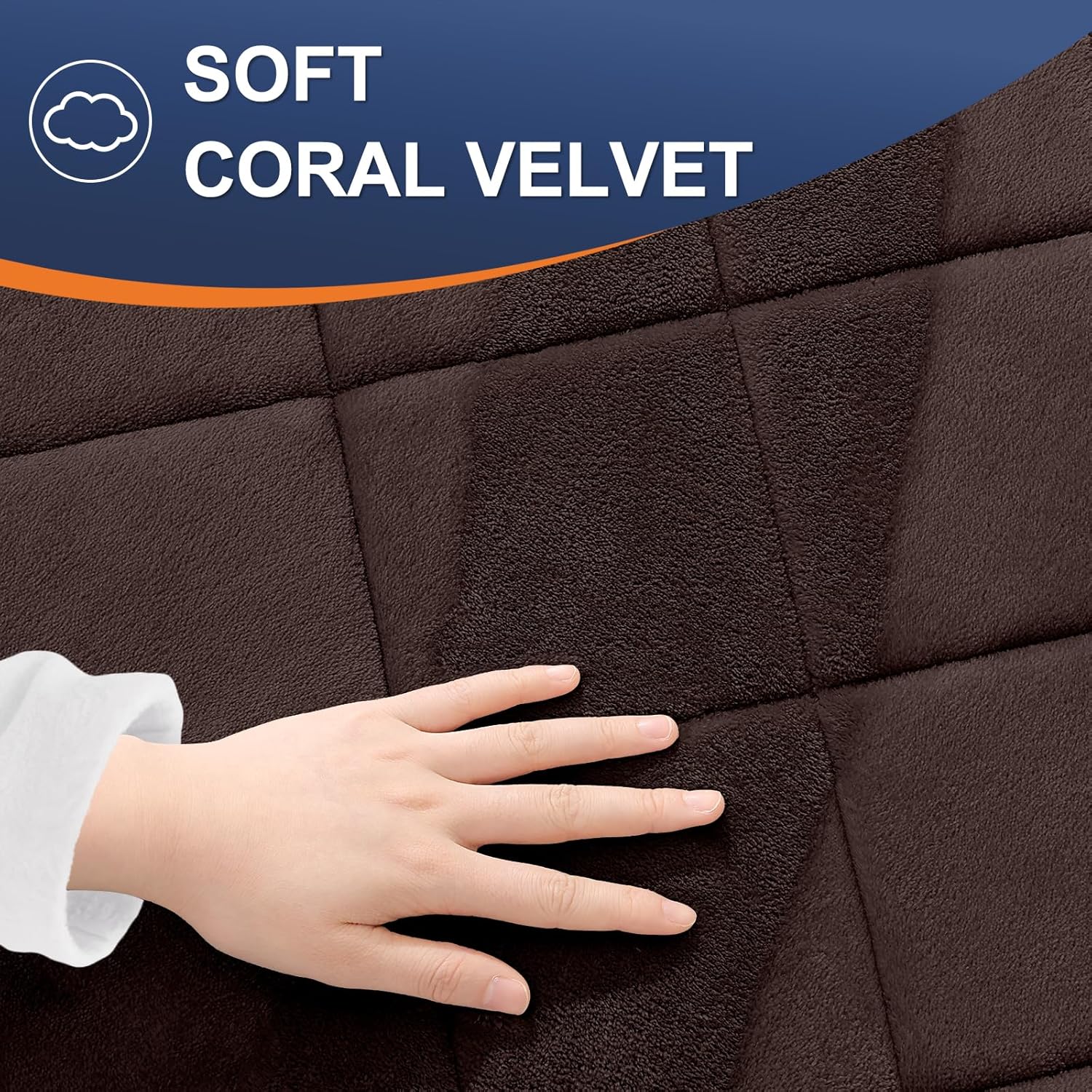 OLANLY Memory Foam Bath Mat 36x24, Ultra Soft and Absorbent Bathroom Rugs, Machine Washable, Comfortable Bath Carpet for Bathroom Floor, Tub and Shower, Brown