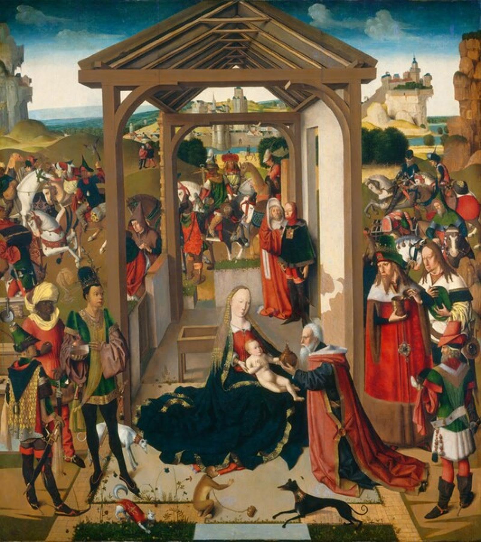 POSTERIIk Famous Animal Posters Vintage Picture the Adoration of the Magi Modern Wall Decor for Home Decor 60x90cm