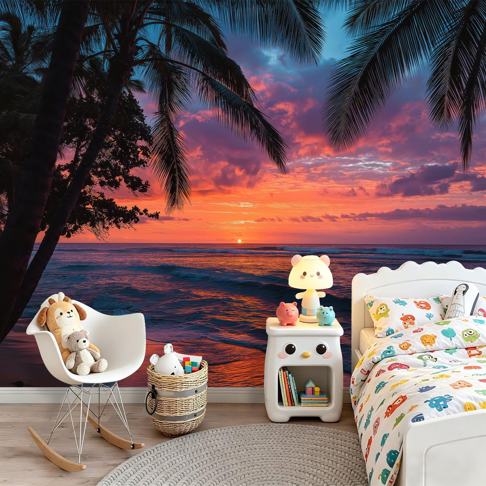 Carta da parati fotografica, 400 x 280 cm, effetto 3D, paesaggio tropicale