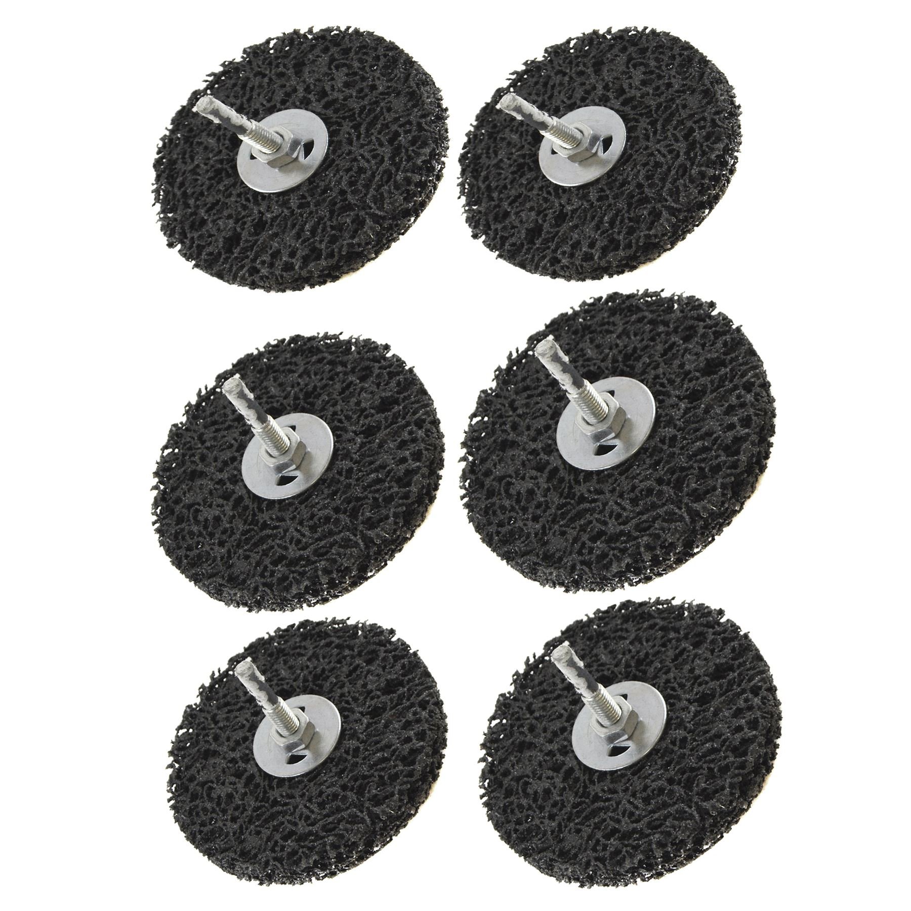 6 x 100mm Clean and Strip Disc Rust Paint Welding Spatter Removal 6mm Shank