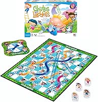Vista 2 de Hasbro Gaming Chutes and Ladders Board Game 2 to 4 Players Preschool Classroom Games Kids Ages 3+ (Yaxa Exclusive)